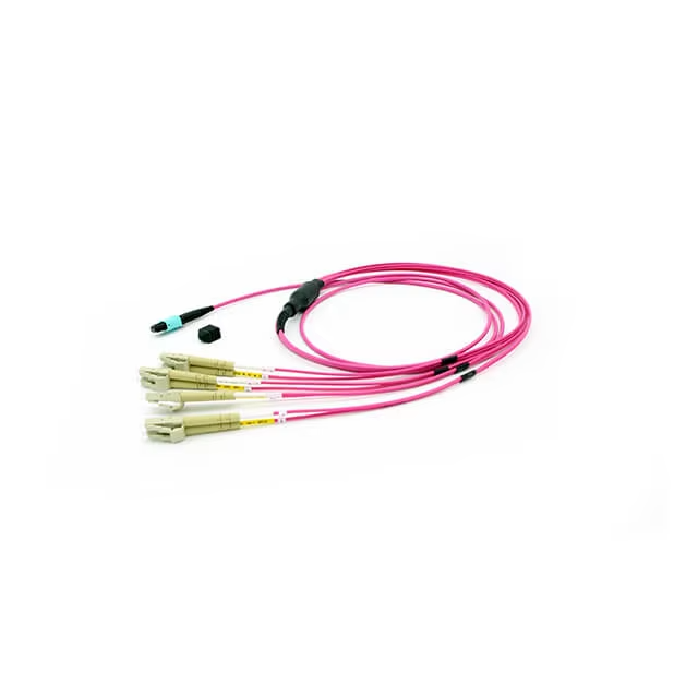 8F MPO(Female) To 4 LC Duplex Staggered Harness Cables