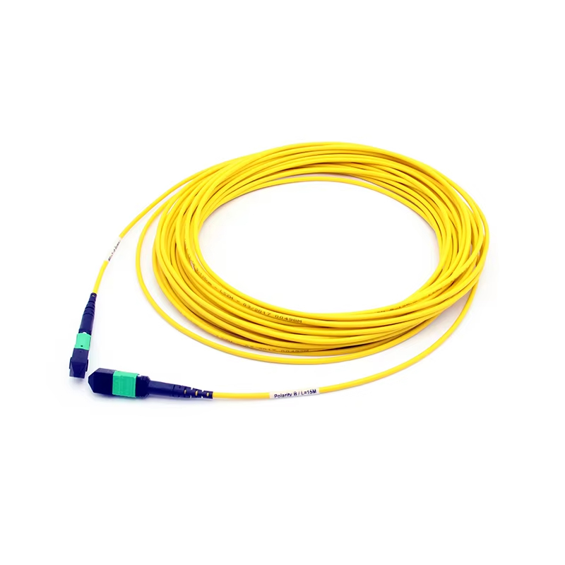 MPO to MPO Female G657A1 12 Fibers MPO Patch Cord  Trunk Cable