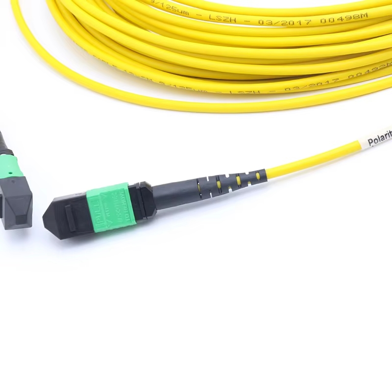 MPO to MPO Female G657A1 12 Fibers MPO Patch Cord  Trunk Cable