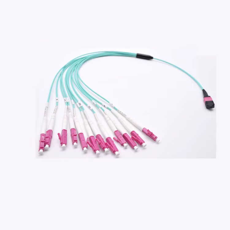 24 Cores MTP(Female) To 12 LC Duplex Standard Harness Cables