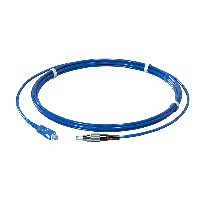 SC-FC Simplex Armored Fiber Optic Patch Cord