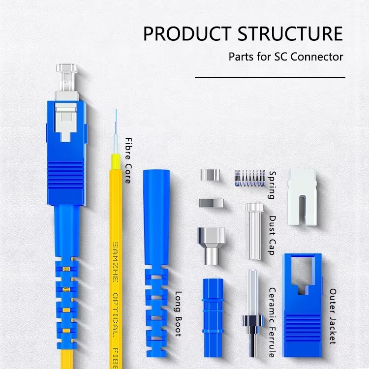 FC-LC Simplex Single  Fiber Optic Patch Cord