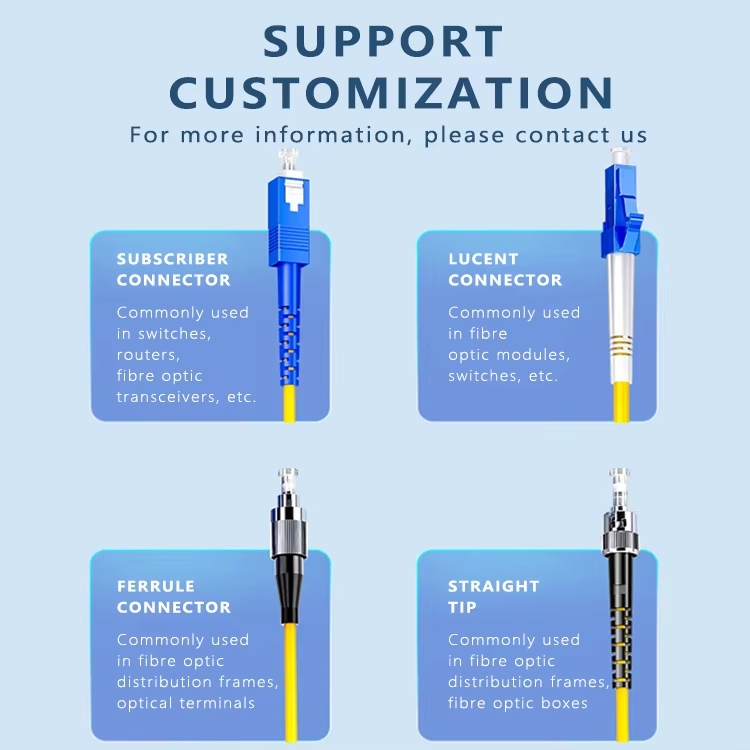 FC-LC Simplex Single  Fiber Optic Patch Cord