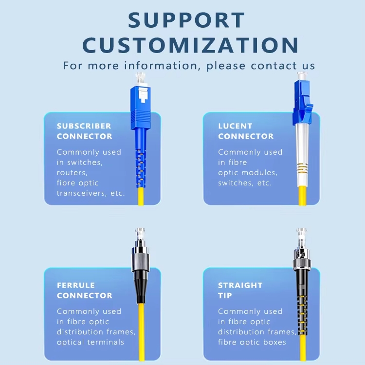 SC-LC Simplex Single  Fiber Optic Patch Cord