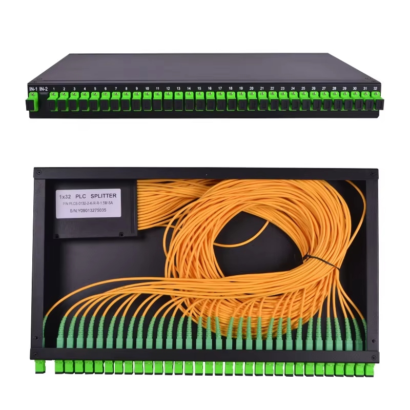 Rack Mount Fiber Optic PLC Splitter Box