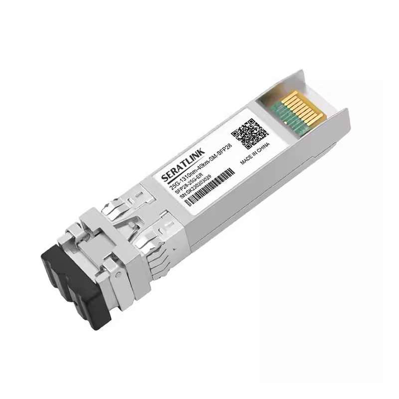 SFP28-25G-ER SMF 1310nm 25G SFP28 ER 40km Duplex LC Single Mode Fiber Optical Transceiver Module